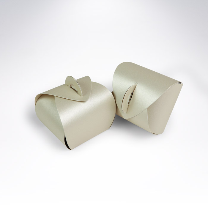 Krabička na makarónky Glamour Champagne 50x50x50